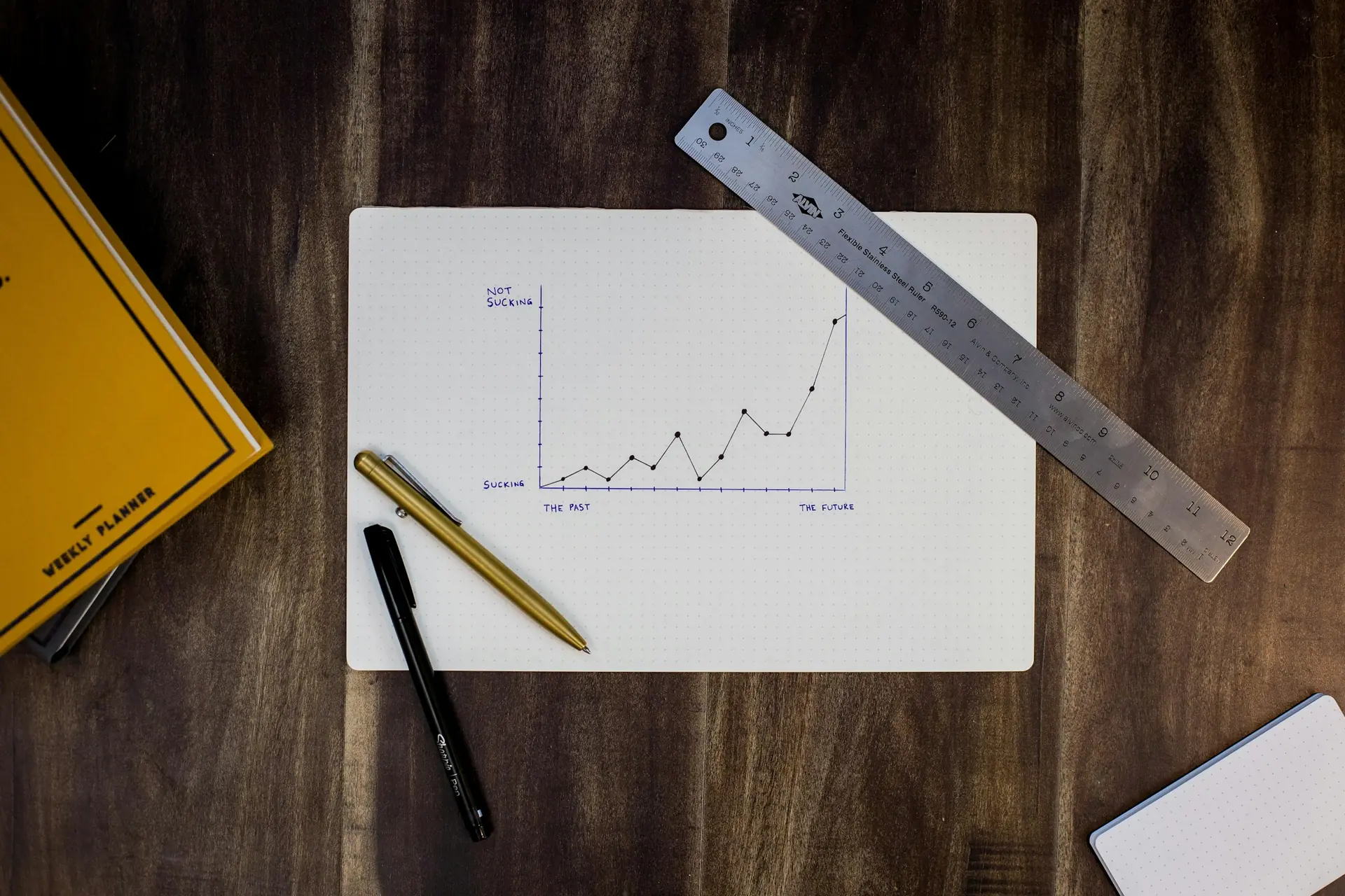 Business analyst reviewing performance charts on a monitor
