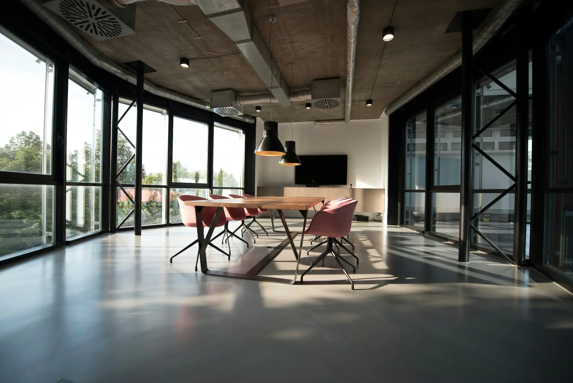 Modern office workspace