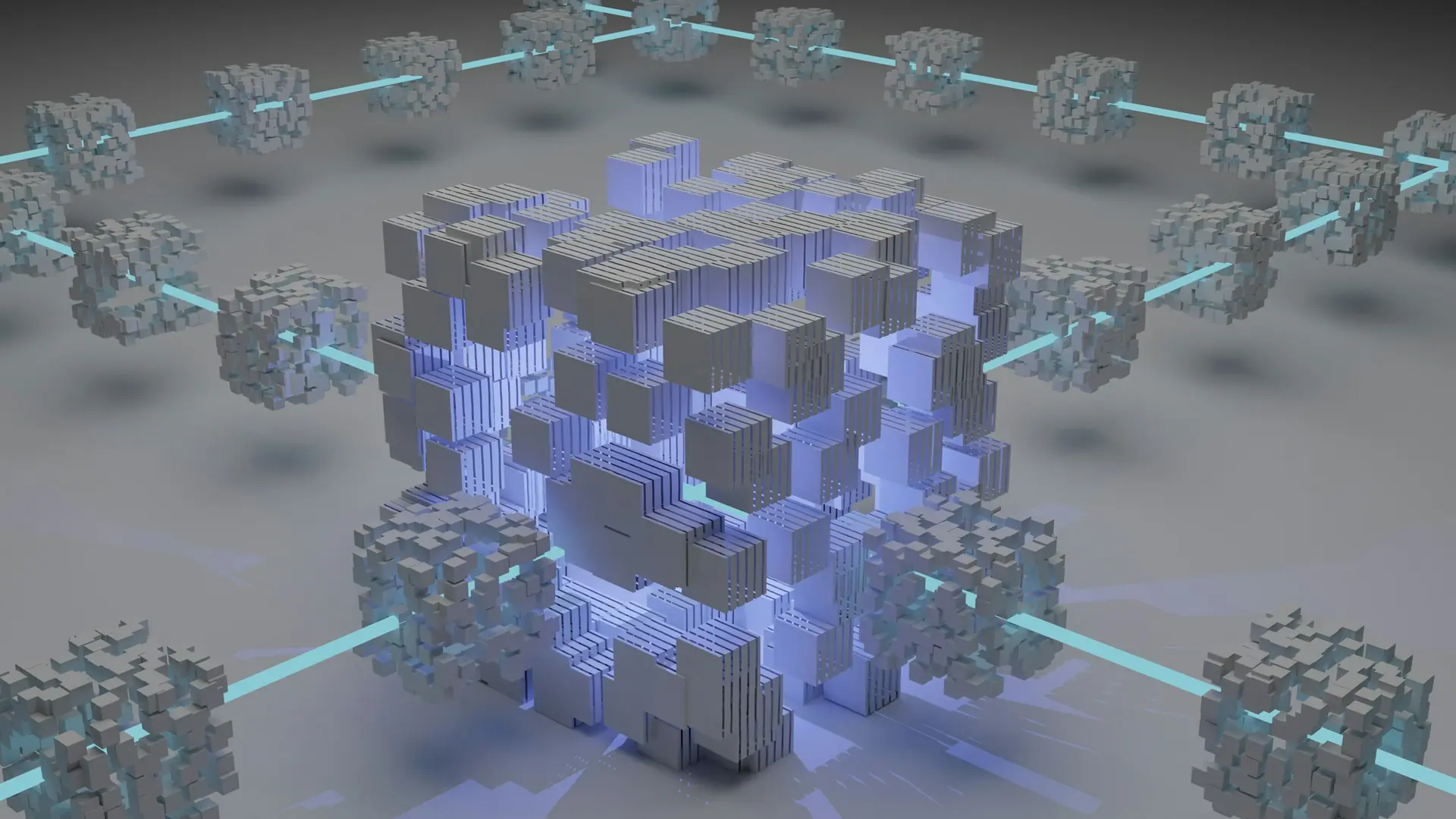 Abstract AI / data visualization